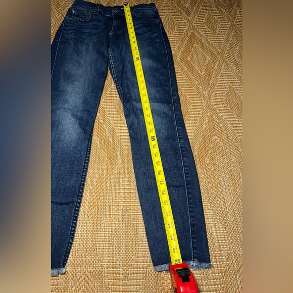 7 for All Mankind Junior's Dark Wash Ankle Gwenevere Denim Jeans,Size 17 - Picture 5 of 11